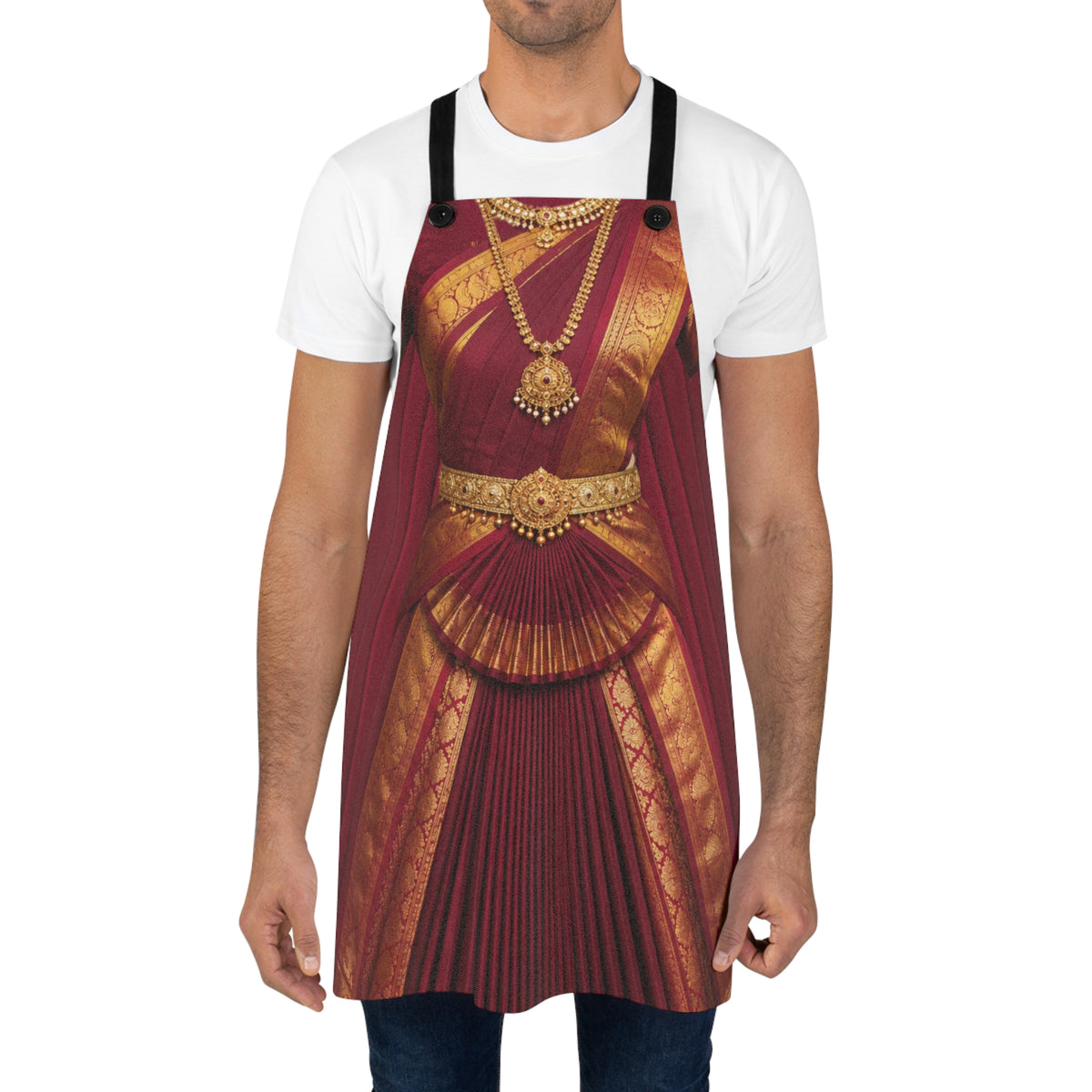 Bharatanatyam Novelty Apron, Arangetram Classical Dance Recital South Indian Gifts, Carnatic Chef Gift