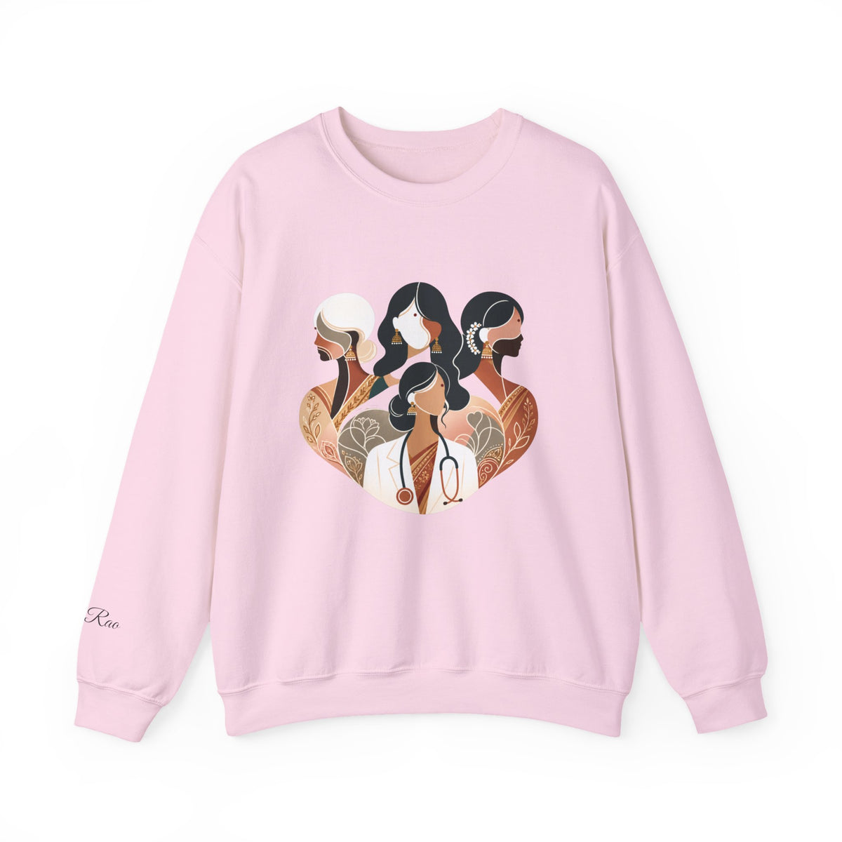 Custom Designation Desi Medical Professional Sweatshirt, Chic and Inclusive Nurse Doctor ARNP NP Graduation Gifts for Her