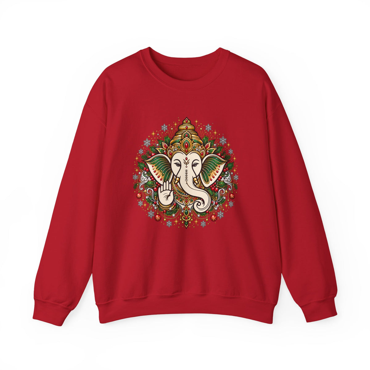 Personalized Ganesh Holiday Sweatshirt, South Asian Fun Party & Festive Wear