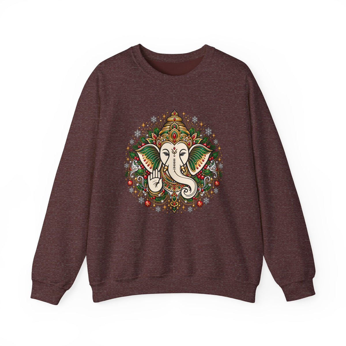 Personalized Ganesh Holiday Sweatshirt, South Asian Fun Party & Festive Wear