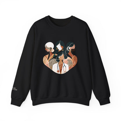 Custom Designation Desi Medical Professional Sweatshirt, Chic and Inclusive Nurse Doctor ARNP NP Graduation Gifts for Her