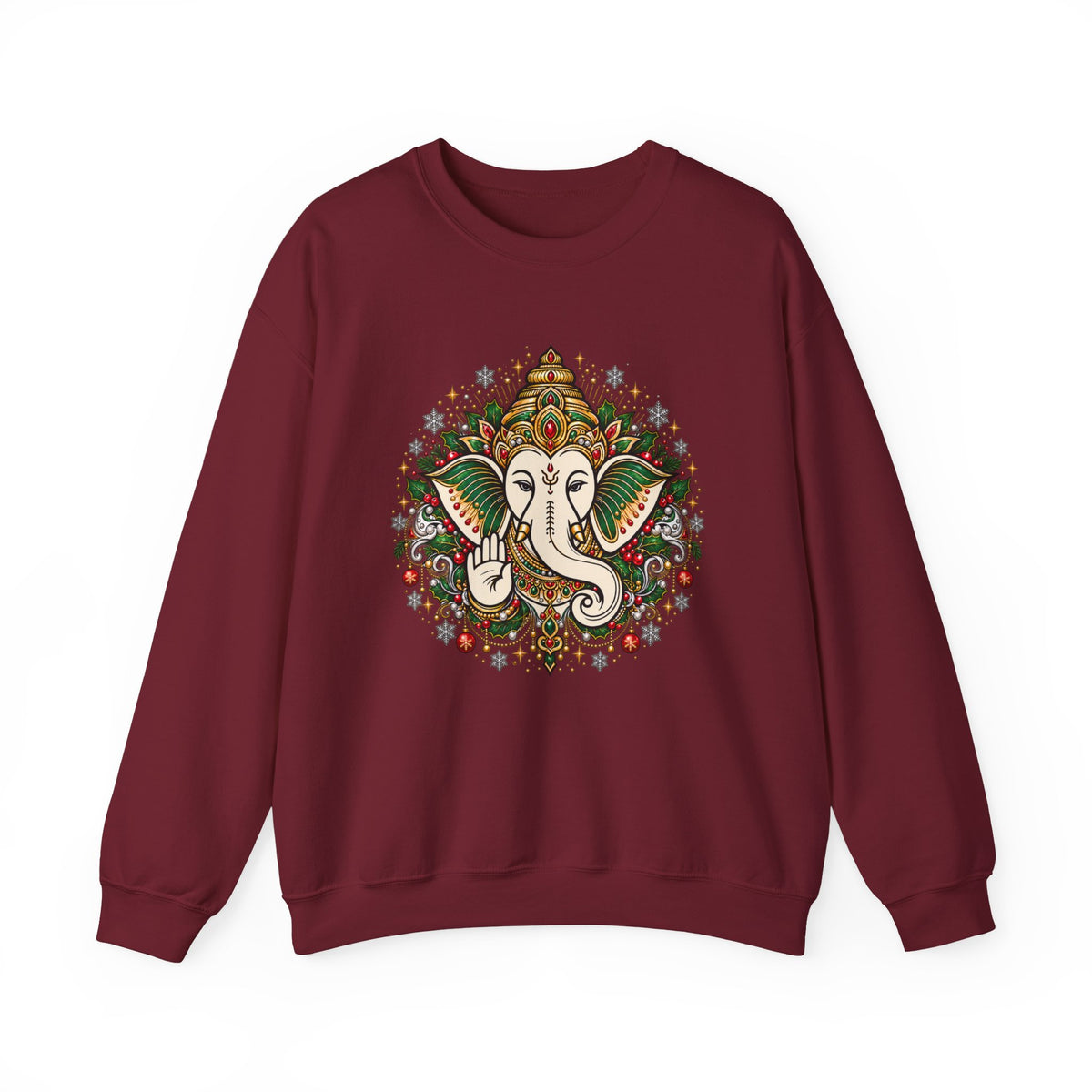 Personalized Ganesh Holiday Sweatshirt, South Asian Fun Party & Festive Wear