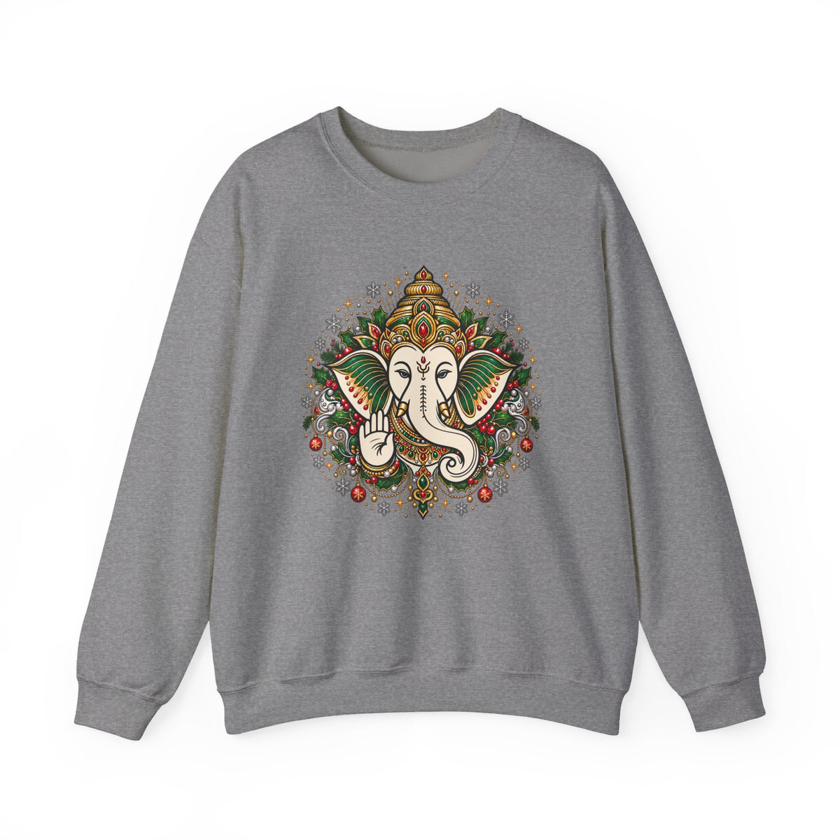 Personalized Ganesh Holiday Sweatshirt, South Asian Fun Party & Festive Wear