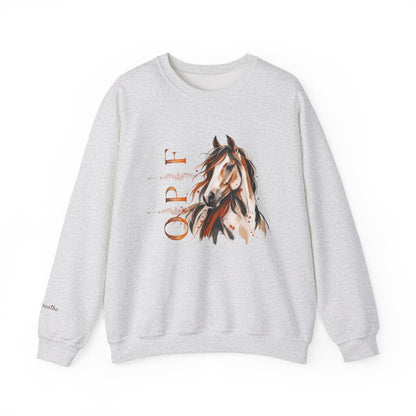 Orange Peel Finds Exclusive Horse Lovers Sweatshirt, Chic Modern Sweatshirts for Her and Him
