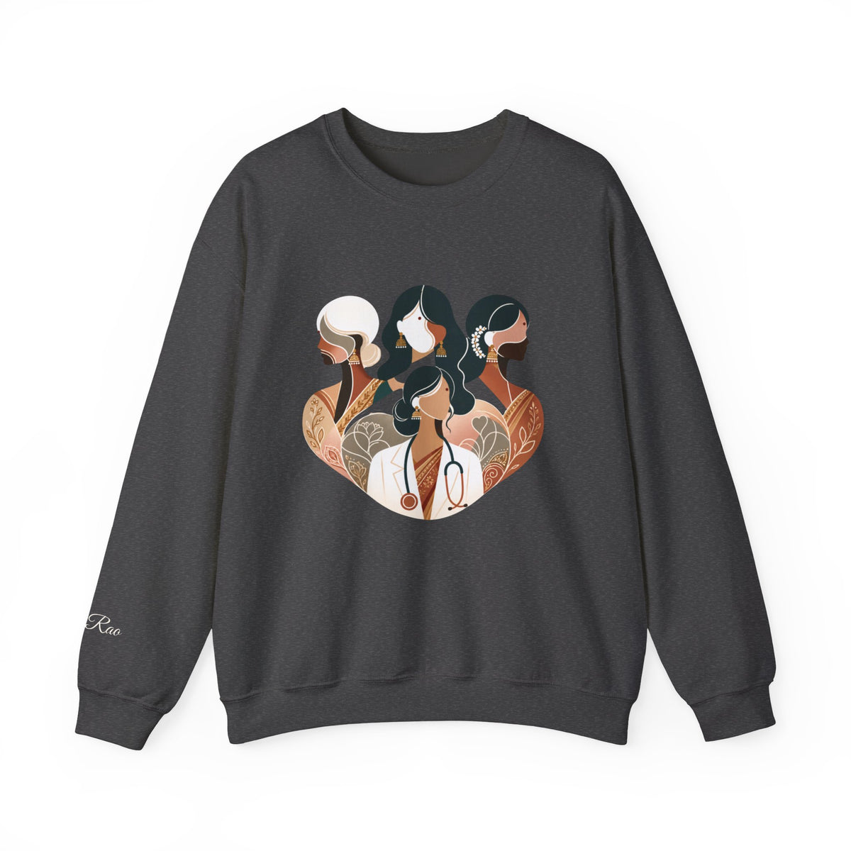 Custom Designation Desi Medical Professional Sweatshirt, Chic and Inclusive Nurse Doctor ARNP NP Graduation Gifts for Her