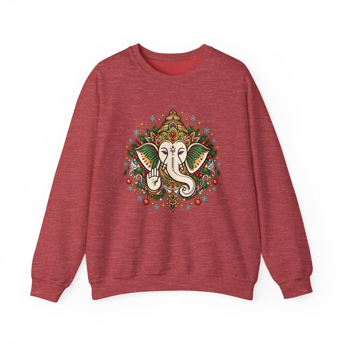 Personalized Ganesh Holiday Sweatshirt, South Asian Fun Party & Festive Wear