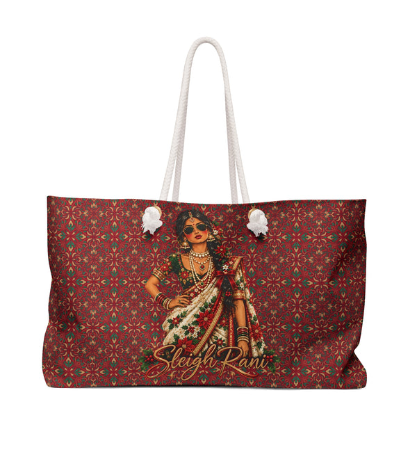 Custom Text South Asian Bollywood Christmas Tote Bag