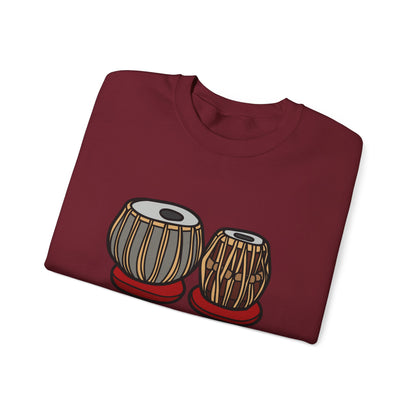 Personalized Tabla Drum Sweatshirt, Desi Indian Music Lovers Gift