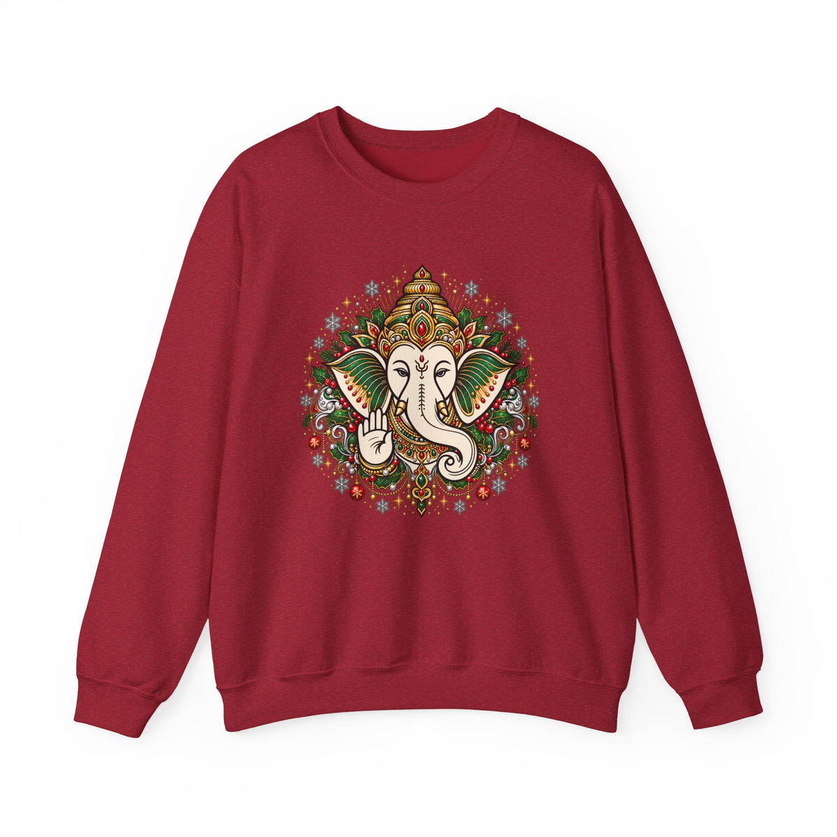 Personalized Ganesh Holiday Sweatshirt, South Asian Fun Party & Festive Wear