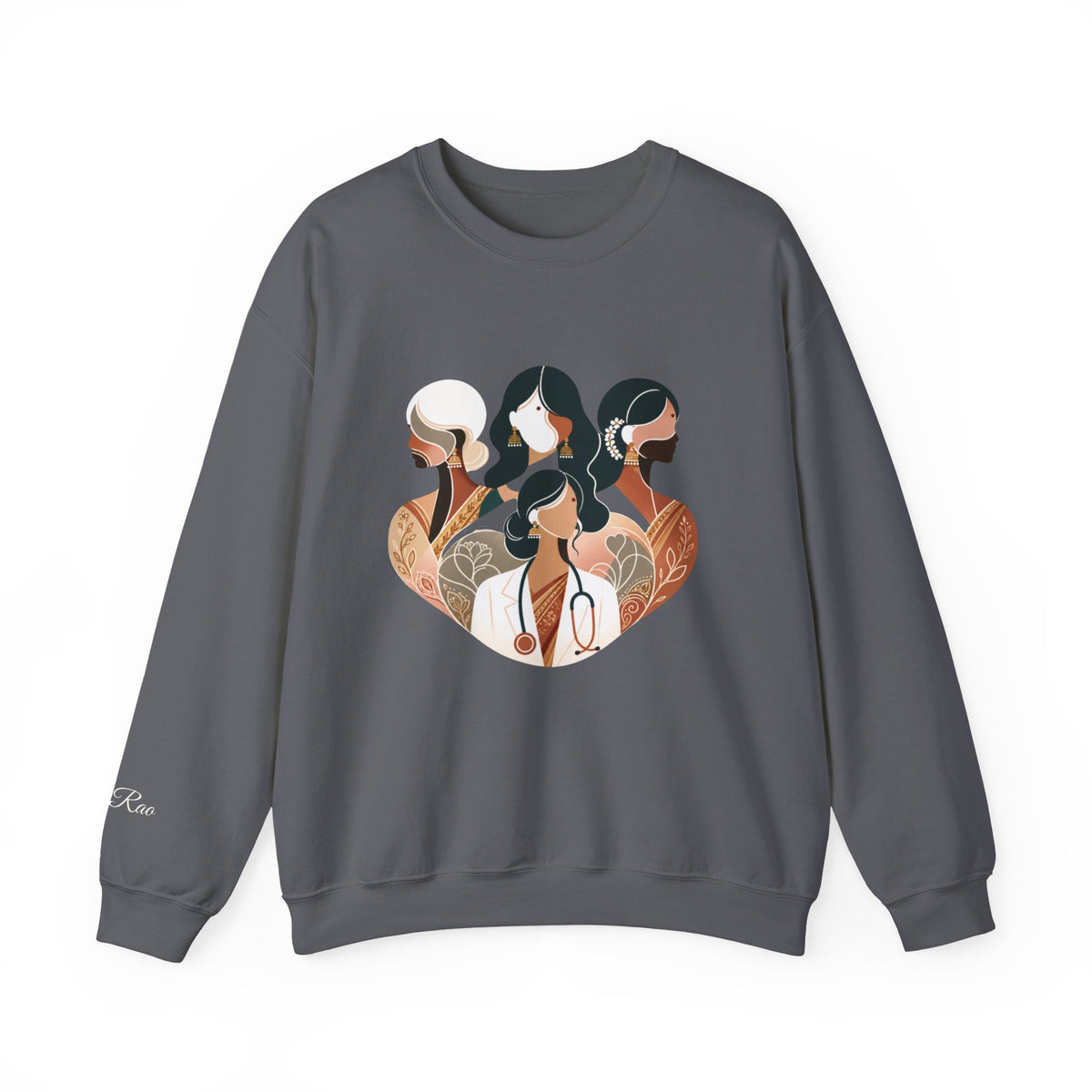 Custom Designation Desi Medical Professional Sweatshirt, Chic and Inclusive Nurse Doctor ARNP NP Graduation Gifts for Her
