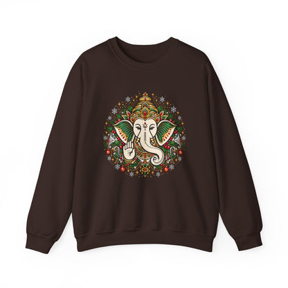 Personalized Ganesh Holiday Sweatshirt, South Asian Fun Party & Festive Wear