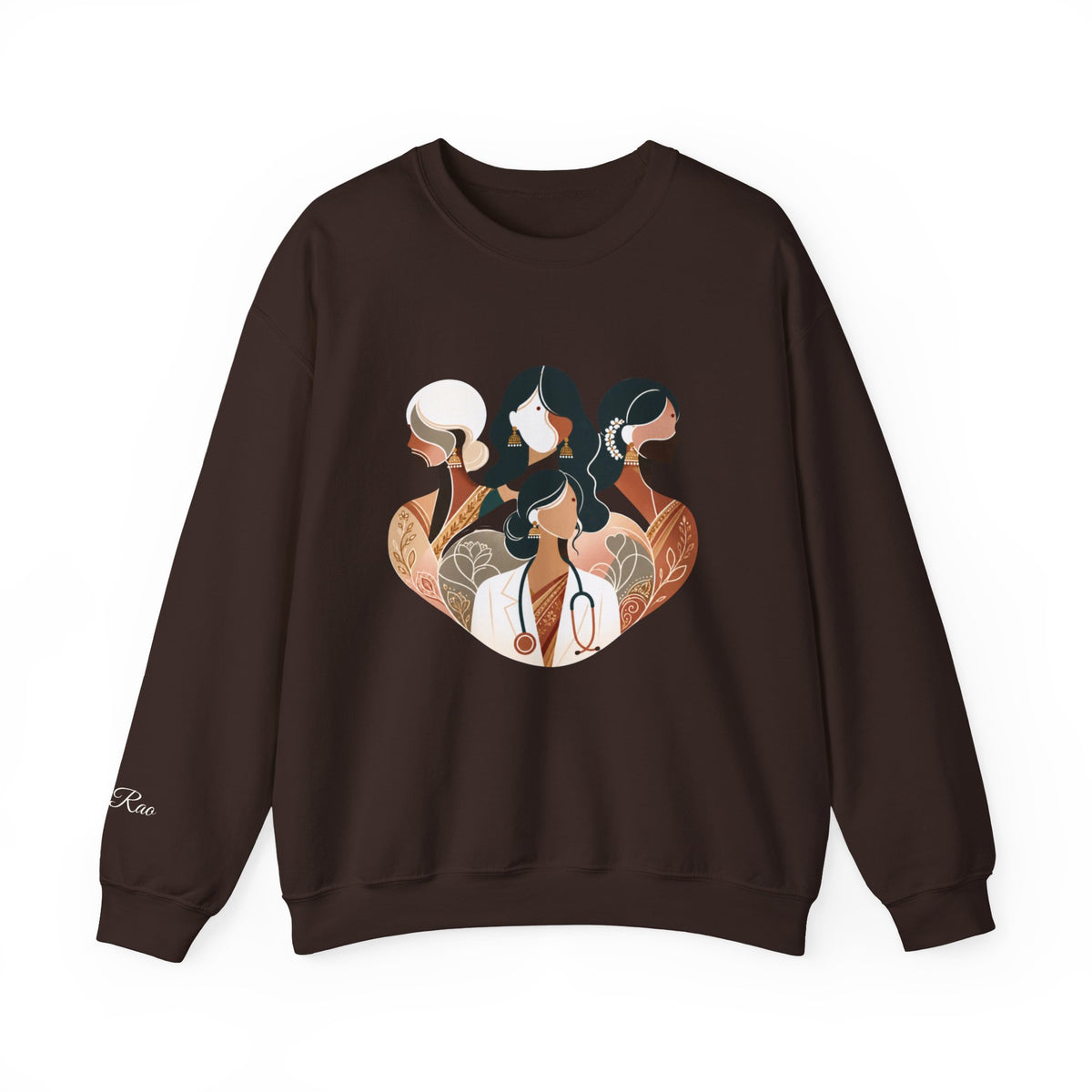Custom Designation Desi Medical Professional Sweatshirt, Chic and Inclusive Nurse Doctor ARNP NP Graduation Gifts for Her