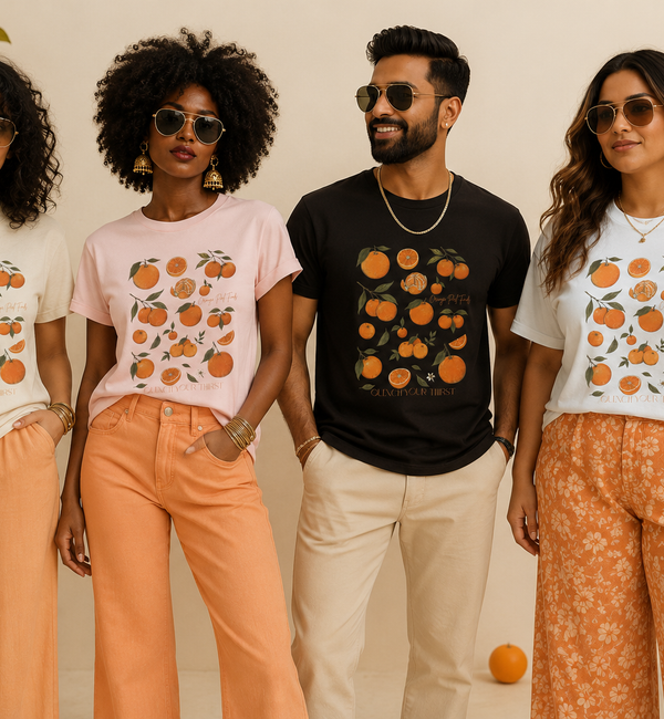 Orange Peel Finds Exclusives - Orange Pattern T-Shirt