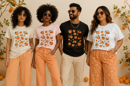 Orange Peel Finds Exclusives - Orange Pattern T-Shirt