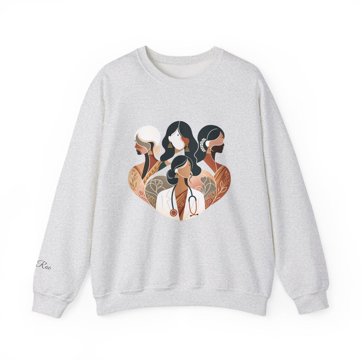 Custom Designation Desi Medical Professional Sweatshirt, Chic and Inclusive Nurse Doctor ARNP NP Graduation Gifts for Her