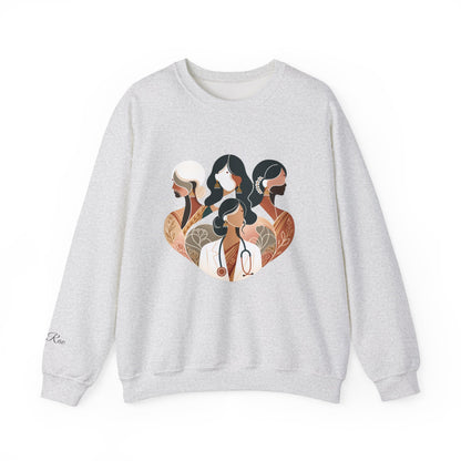 Custom Designation Desi Medical Professional Sweatshirt, Chic and Inclusive Nurse Doctor ARNP NP Graduation Gifts for Her