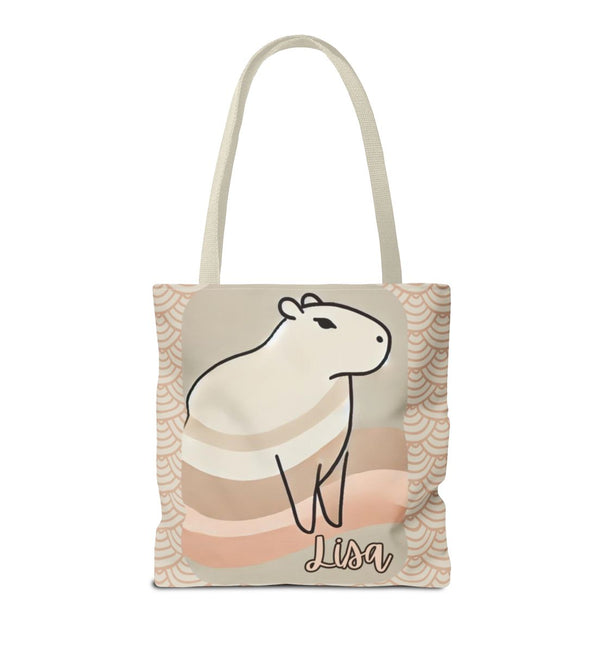 Personalized Capybara Tote Bag, Chic Animal Lover Gifts (7 Options)