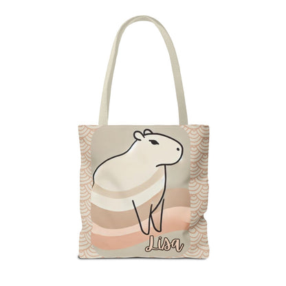 Personalized Capybara Tote Bag, Chic Animal Lover Gifts (7 Options)