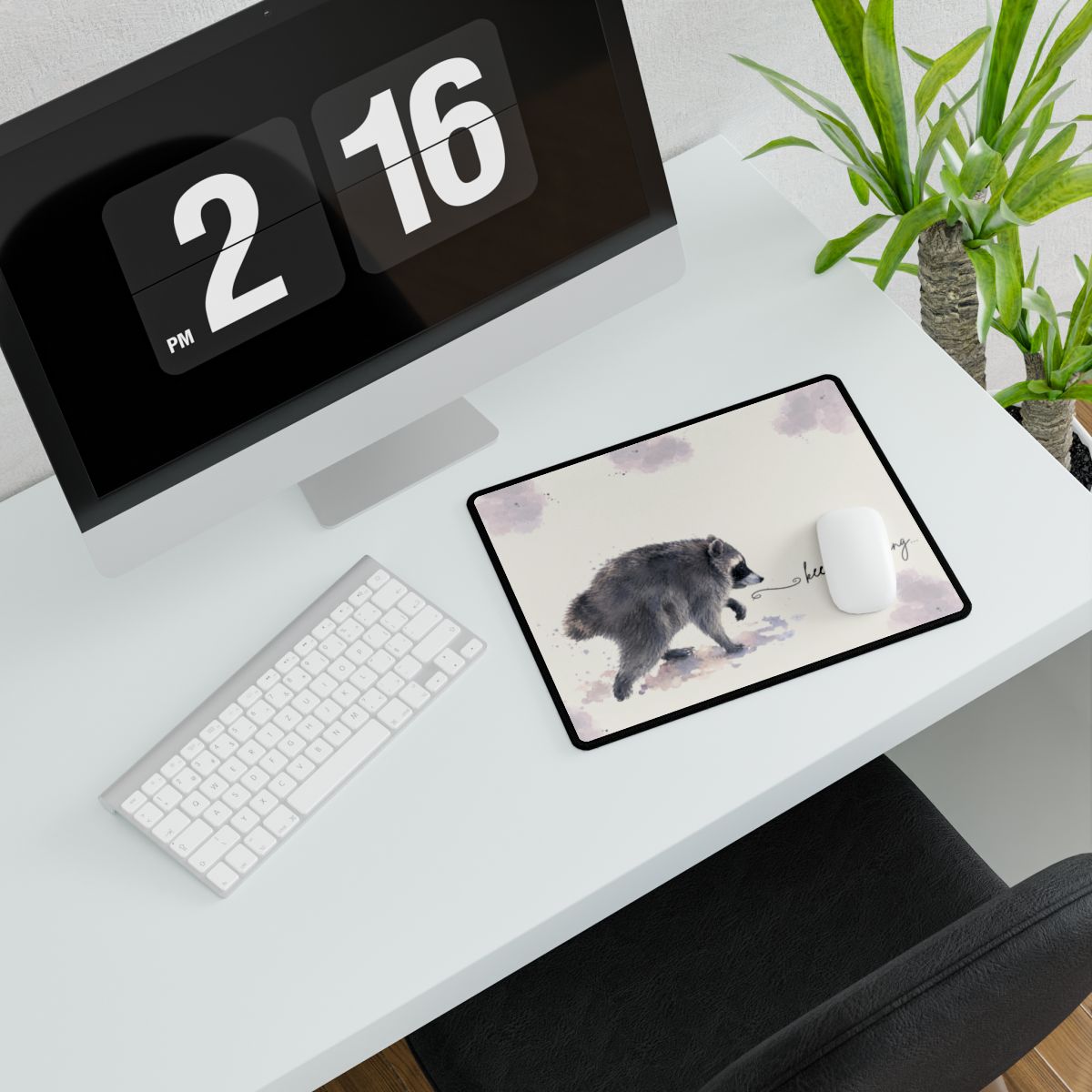Jimothy Desk Mat, Raccoon Lovers Large Gaming Mouse Pad