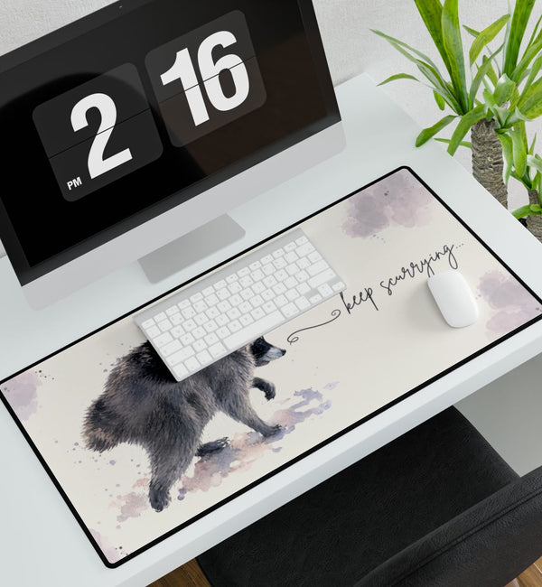 Jimothy Desk Mat, Raccoon Lovers Large Gaming Mouse Pad
