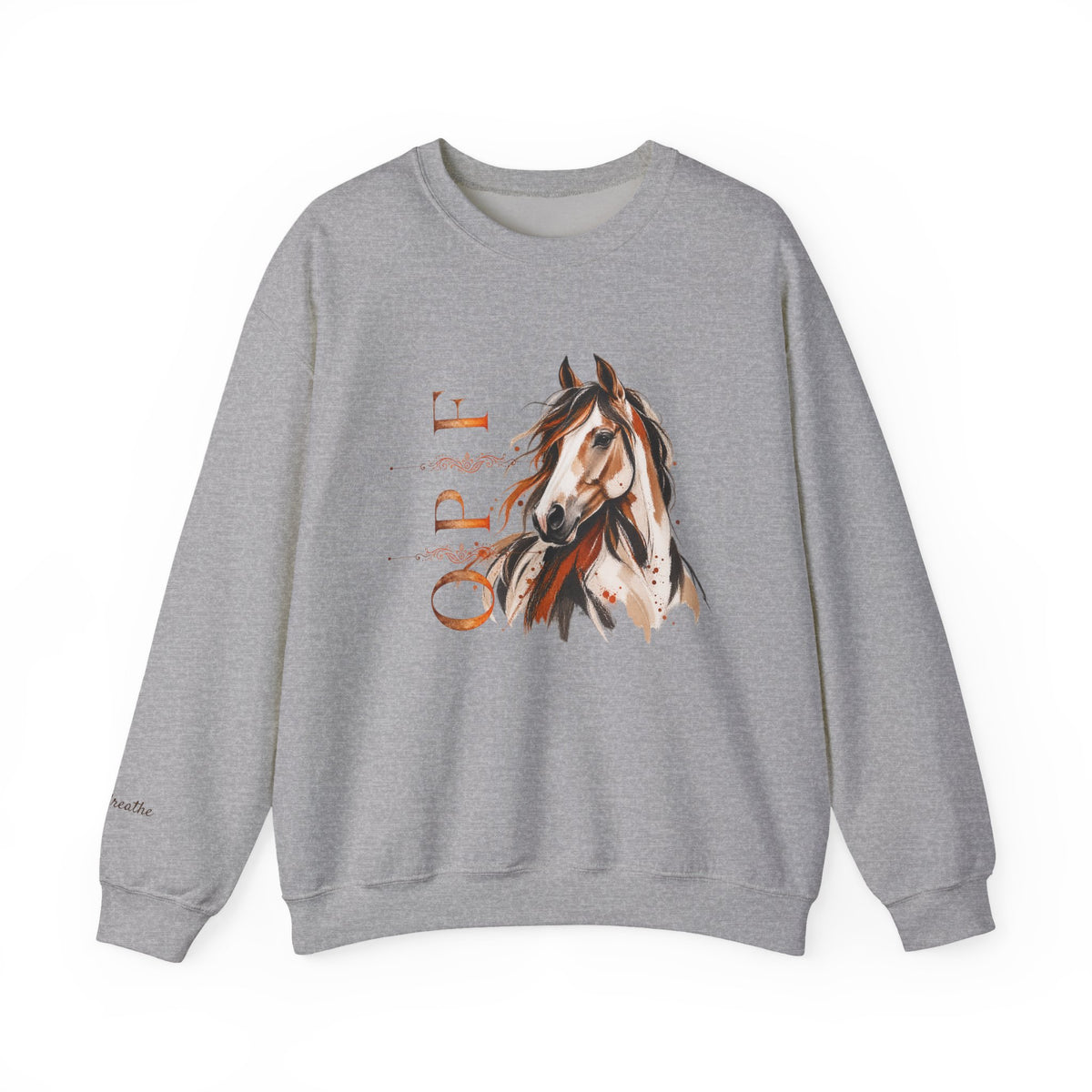 Orange Peel Finds Exclusive Horse Lovers Sweatshirt, Chic Modern Sweatshirts for Her and Him