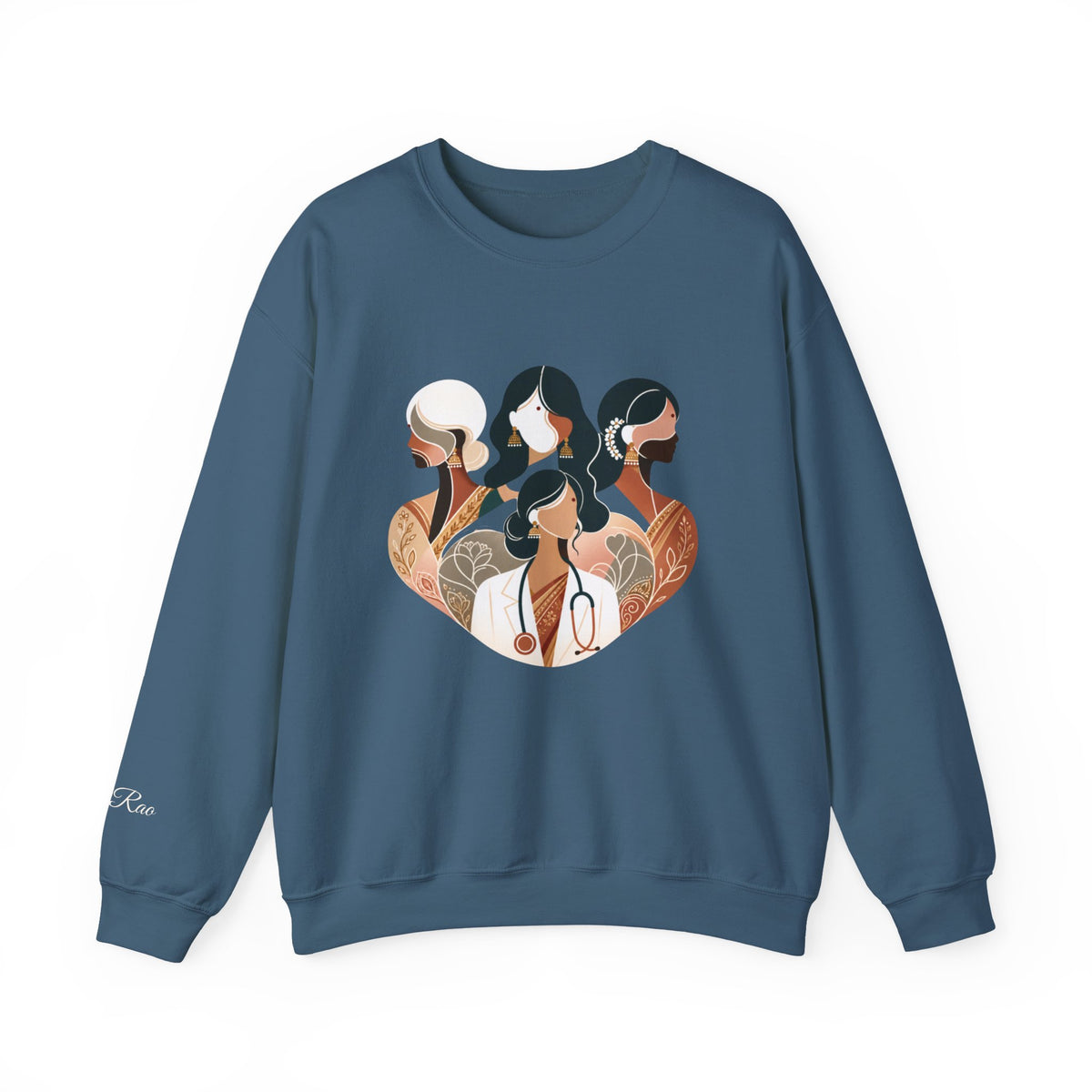 Custom Designation Desi Medical Professional Sweatshirt, Chic and Inclusive Nurse Doctor ARNP NP Graduation Gifts for Her