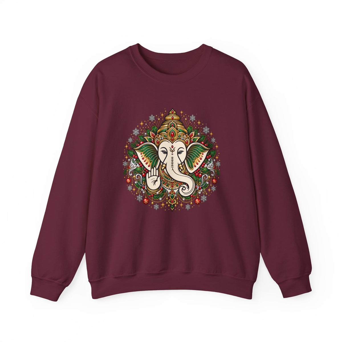 Personalized Ganesh Holiday Sweatshirt, South Asian Fun Party & Festive Wear