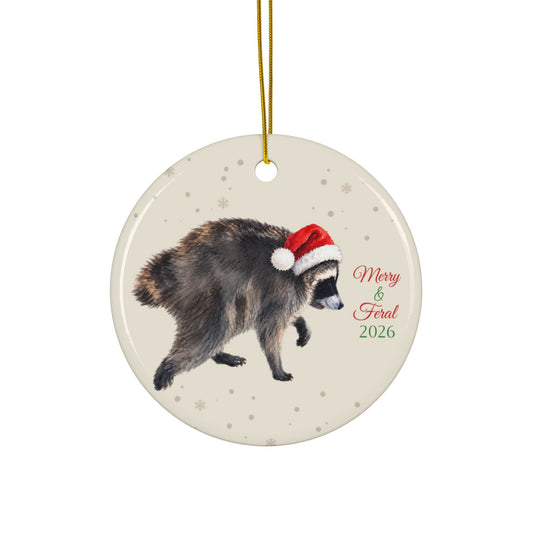 Jimothy the Racoon Christmas Ornament, Fun Animal Lover Holiday Decor