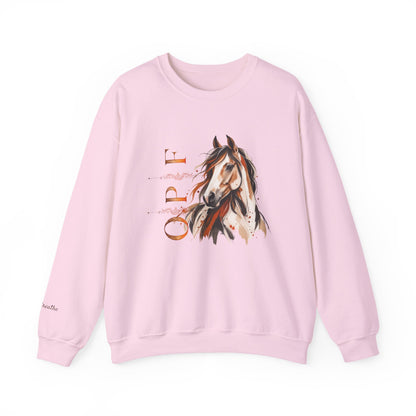 Orange Peel Finds Exclusive Horse Lovers Sweatshirt, Chic Modern Sweatshirts for Her and Him