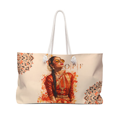 OPF Exclusive South Indian Dancer Tote Bag, Chic Inclusive Women Owned Business Girls Trip Gifts