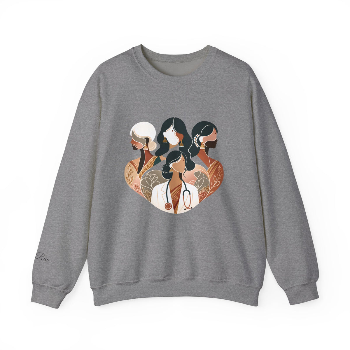 Custom Designation Desi Medical Professional Sweatshirt, Chic and Inclusive Nurse Doctor ARNP NP Graduation Gifts for Her