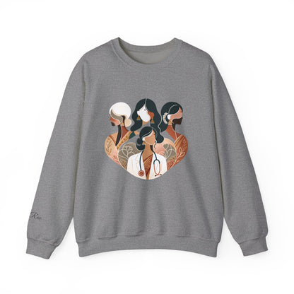Custom Designation Desi Medical Professional Sweatshirt, Chic and Inclusive Nurse Doctor ARNP NP Graduation Gifts for Her