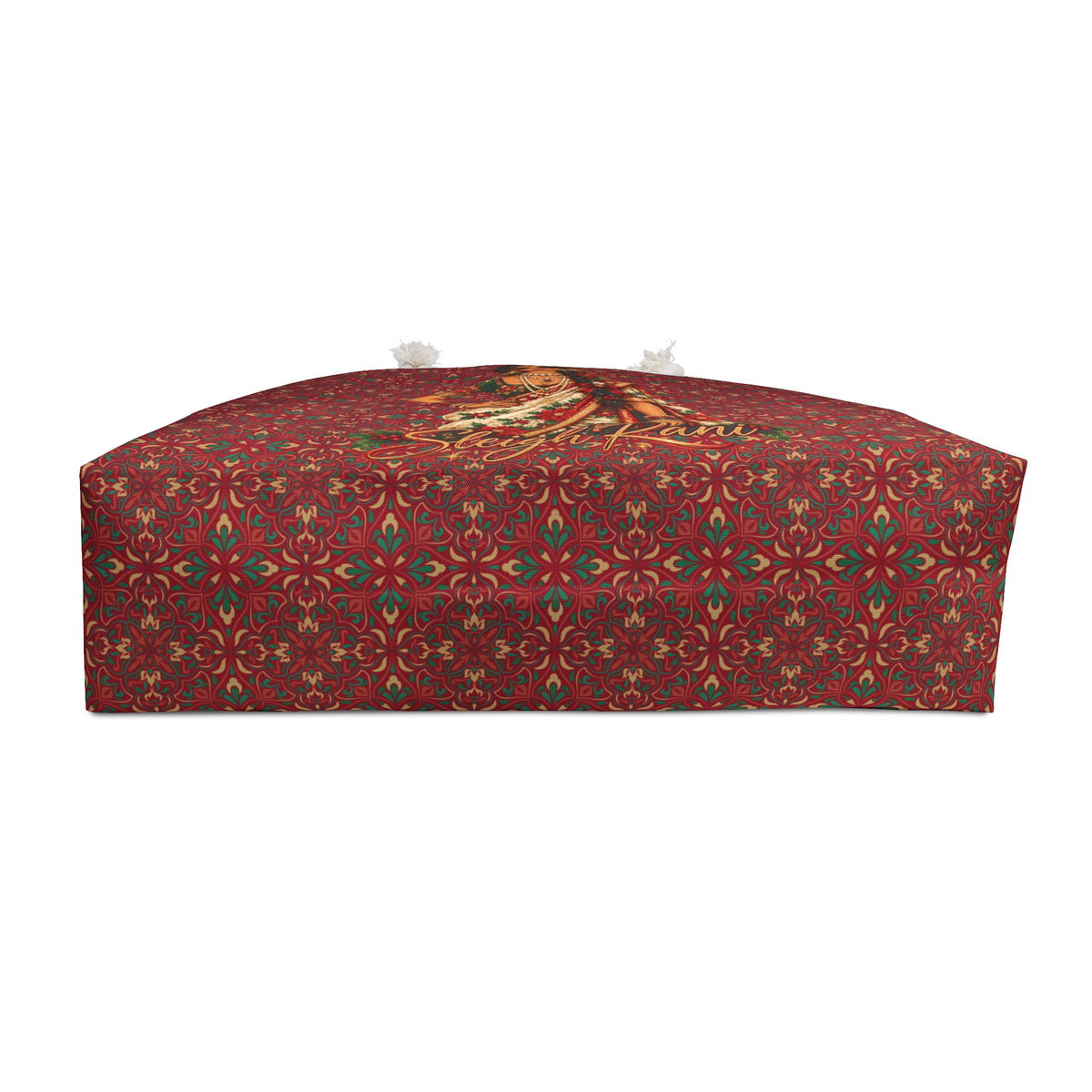 Custom Text South Asian Bollywood Christmas Tote Bag