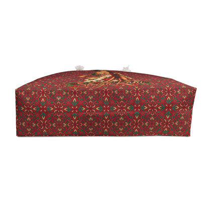Custom Text South Asian Bollywood Christmas Tote Bag
