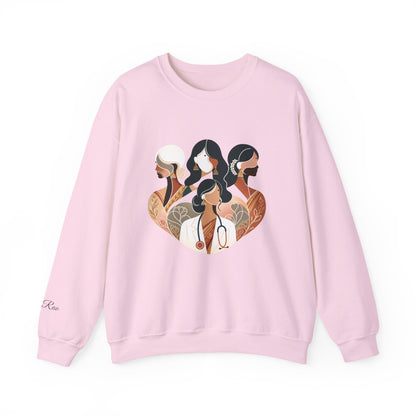 Custom Designation Desi Medical Professional Sweatshirt, Chic and Inclusive Nurse Doctor ARNP NP Graduation Gifts for Her