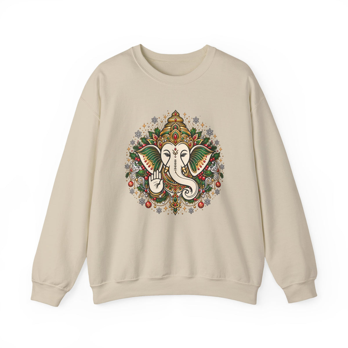 Personalized Ganesh Holiday Sweatshirt, South Asian Fun Party & Festive Wear