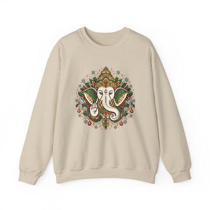 Personalized Ganesh Holiday Sweatshirt, South Asian Fun Party & Festive Wear