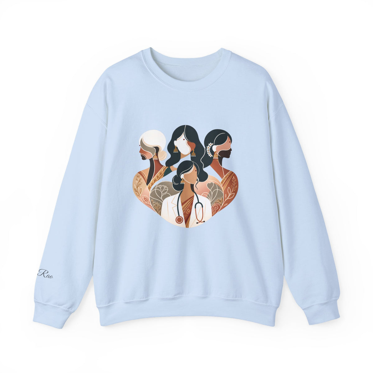 Custom Designation Desi Medical Professional Sweatshirt, Chic and Inclusive Nurse Doctor ARNP NP Graduation Gifts for Her