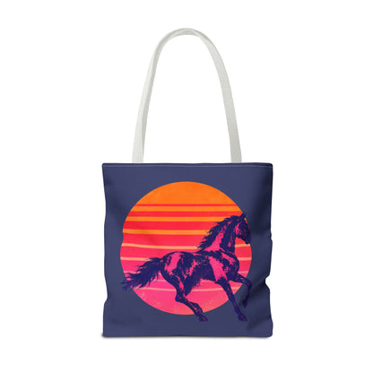 Retro 80s Neon Cowgirl Tote Bag, Horse Western Lovers Gifts, Nashville Bachelorette Party