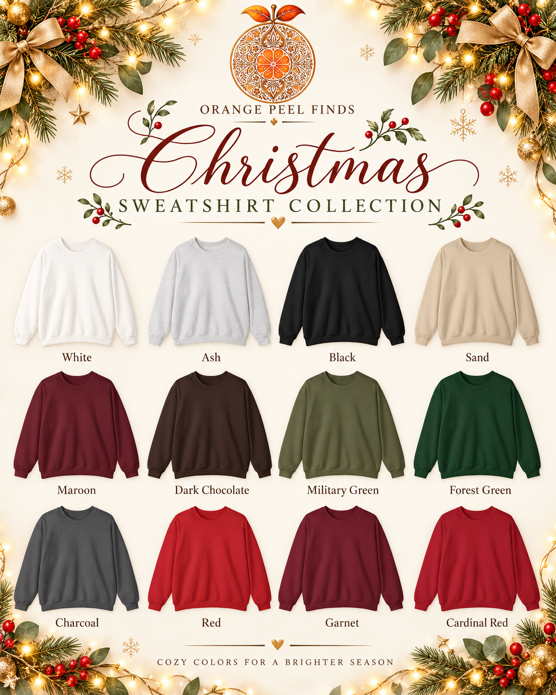Custom Text Bollywood Christmas Sweatshirt for Chai Lovers