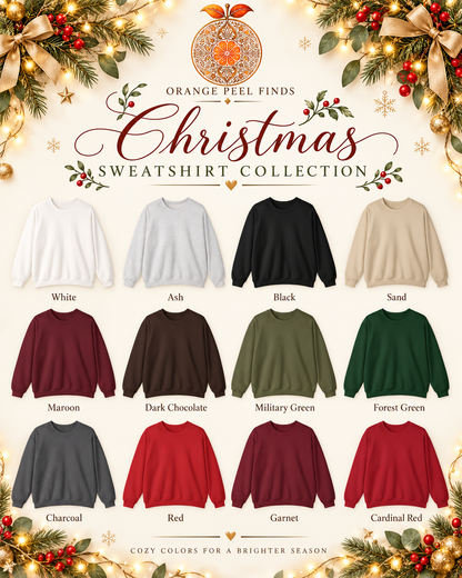 Custom Text Bollywood Christmas Sweatshirt for Chai Lovers