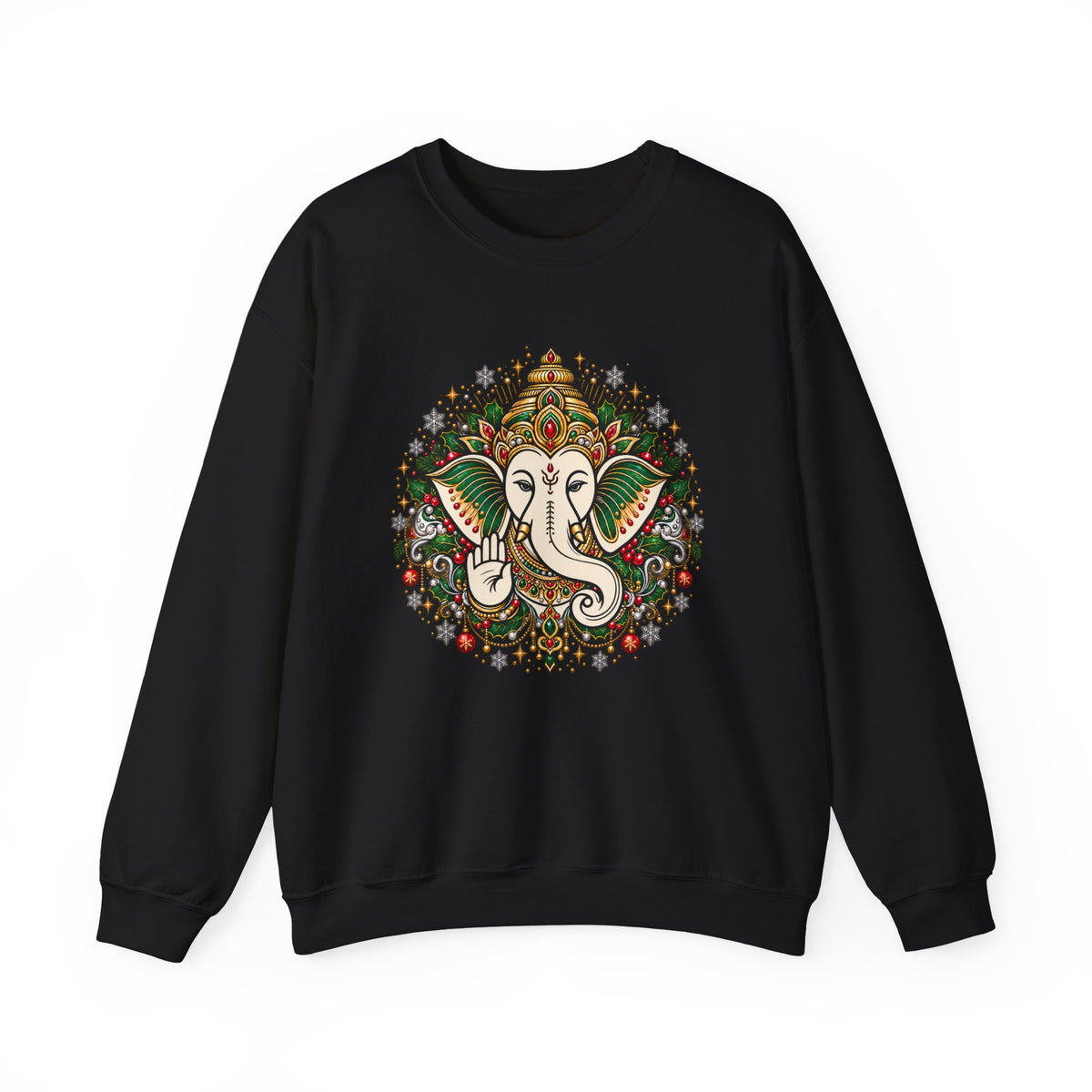 Personalized Ganesh Holiday Sweatshirt, South Asian Fun Party & Festive Wear