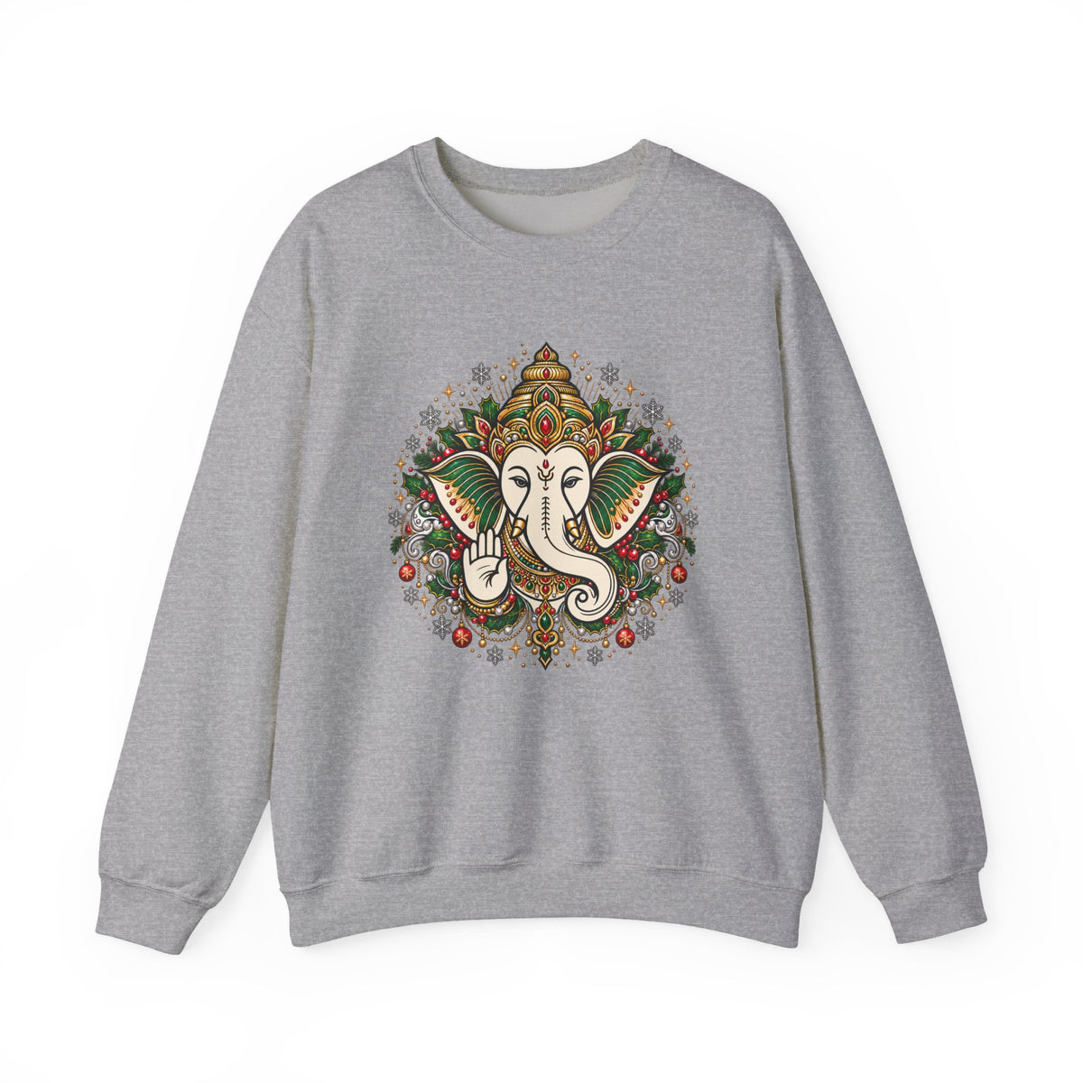 Personalized Ganesh Holiday Sweatshirt, South Asian Fun Party & Festive Wear