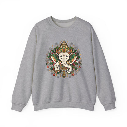 Personalized Ganesh Holiday Sweatshirt, South Asian Fun Party & Festive Wear