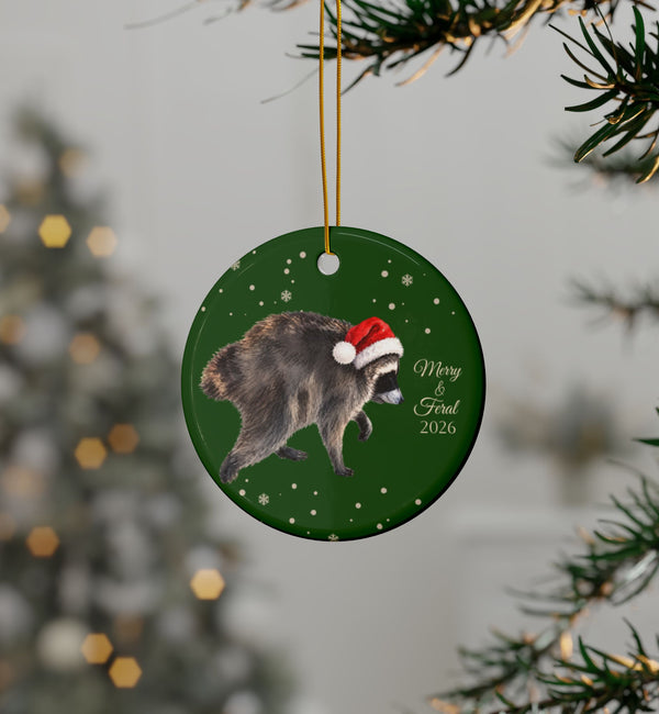 Jimothy the Racoon Christmas Ornament, Fun Animal Lover Holiday Decor