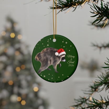 Jimothy the Racoon Christmas Ornament, Fun Animal Lover Holiday Decor