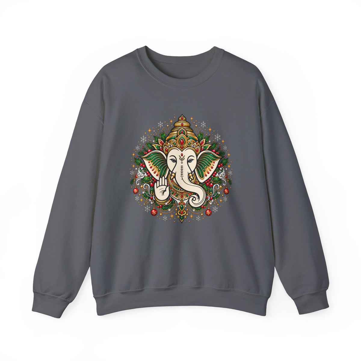 Personalized Ganesh Holiday Sweatshirt, South Asian Fun Party & Festive Wear