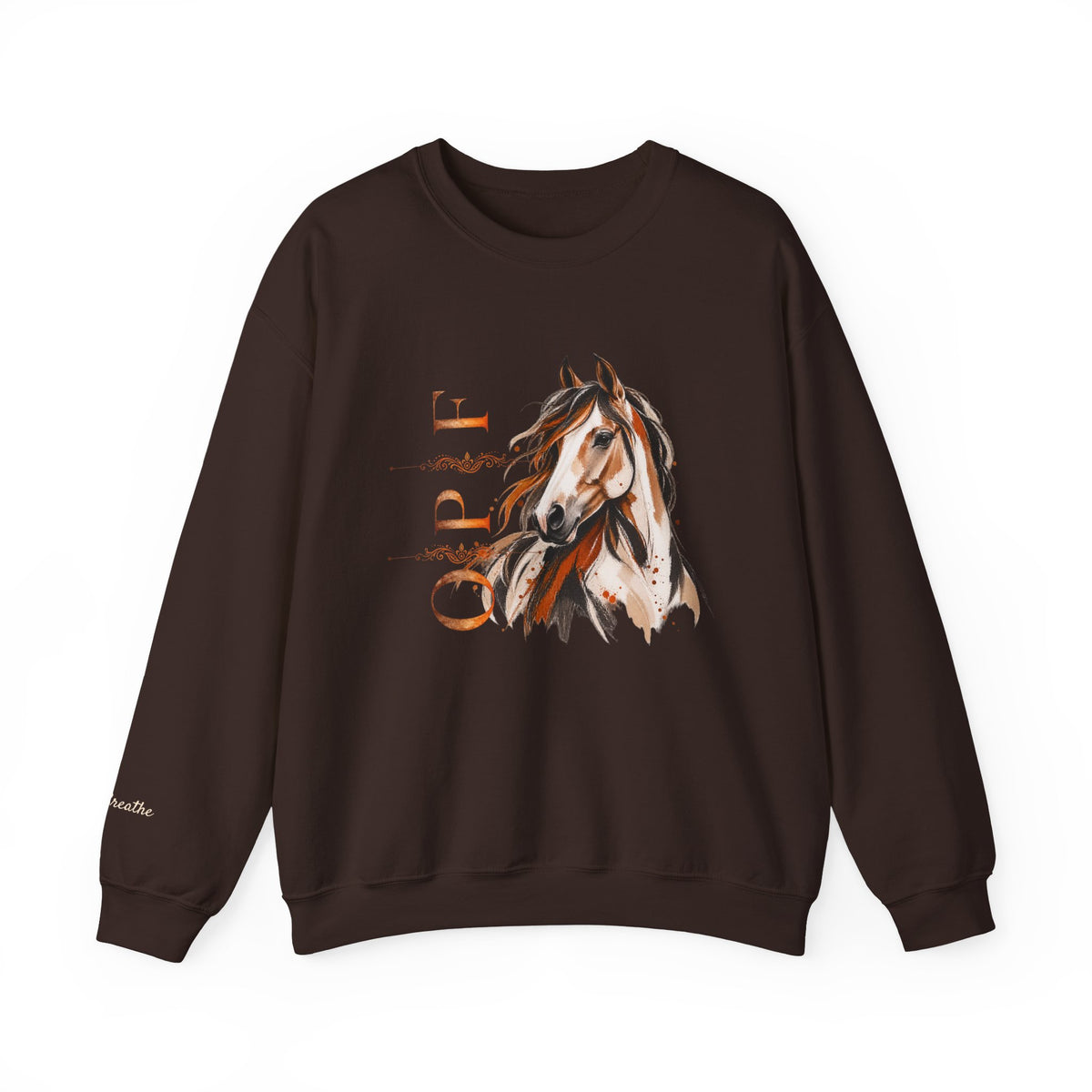 Orange Peel Finds Exclusive Horse Lovers Sweatshirt, Chic Modern Sweatshirts for Her and Him