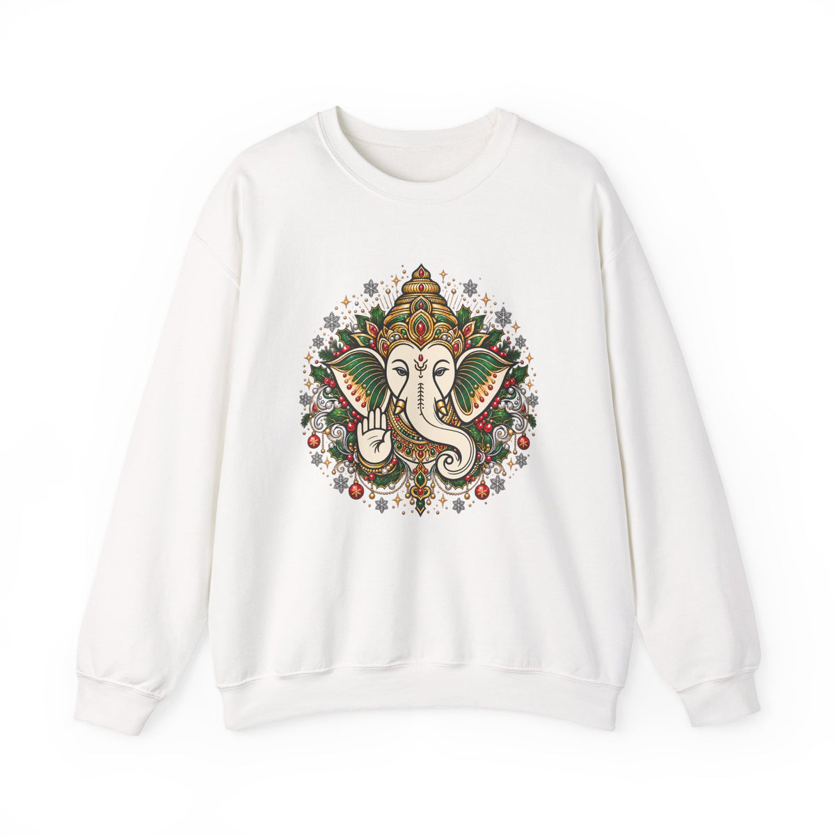 Personalized Ganesh Holiday Sweatshirt, South Asian Fun Party & Festive Wear