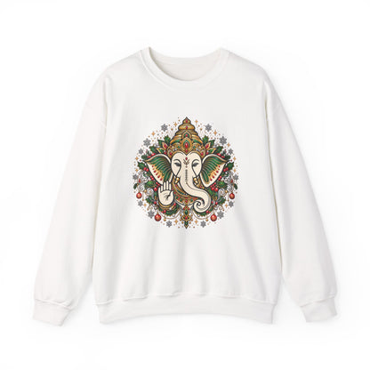 Personalized Ganesh Holiday Sweatshirt, South Asian Fun Party & Festive Wear
